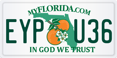 FL license plate EYPU36