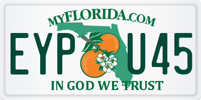 FL license plate EYPU45