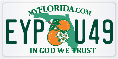 FL license plate EYPU49