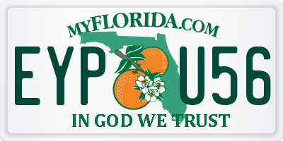 FL license plate EYPU56