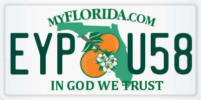 FL license plate EYPU58