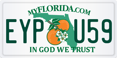 FL license plate EYPU59