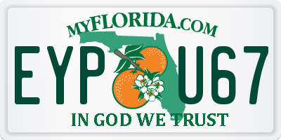 FL license plate EYPU67