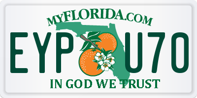 FL license plate EYPU70