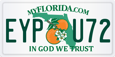 FL license plate EYPU72