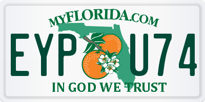 FL license plate EYPU74