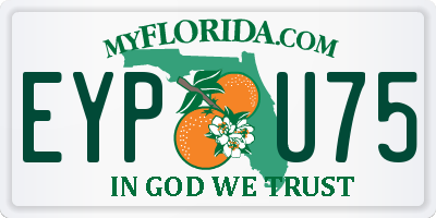 FL license plate EYPU75
