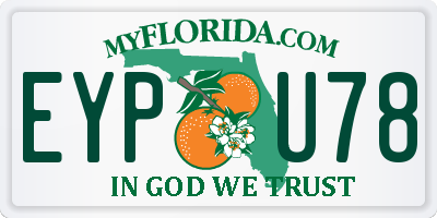 FL license plate EYPU78