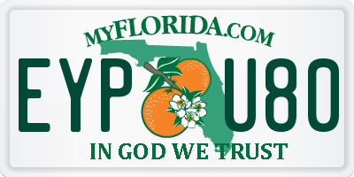 FL license plate EYPU80