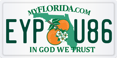 FL license plate EYPU86