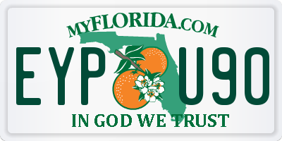 FL license plate EYPU90