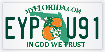 FL license plate EYPU91