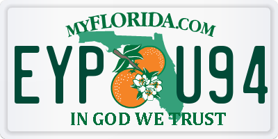 FL license plate EYPU94