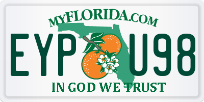 FL license plate EYPU98