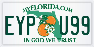 FL license plate EYPU99