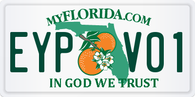 FL license plate EYPV01