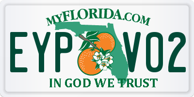FL license plate EYPV02