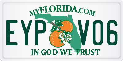 FL license plate EYPV06