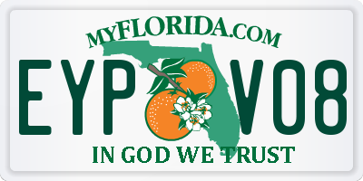 FL license plate EYPV08