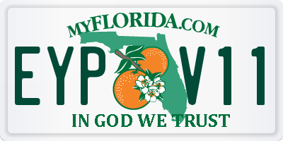 FL license plate EYPV11