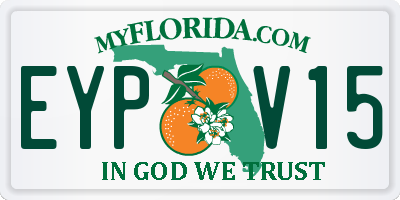 FL license plate EYPV15