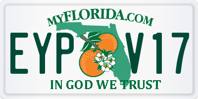 FL license plate EYPV17