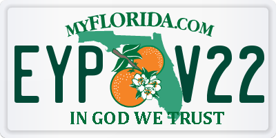 FL license plate EYPV22