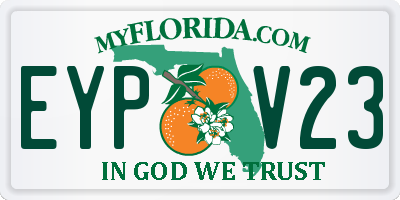 FL license plate EYPV23