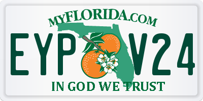 FL license plate EYPV24