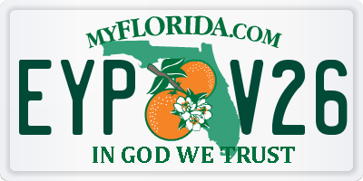 FL license plate EYPV26