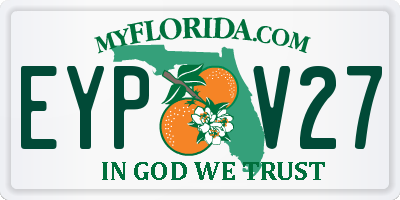 FL license plate EYPV27