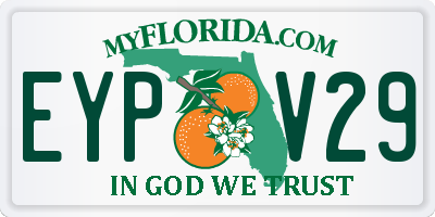 FL license plate EYPV29