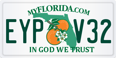FL license plate EYPV32