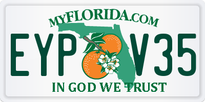 FL license plate EYPV35