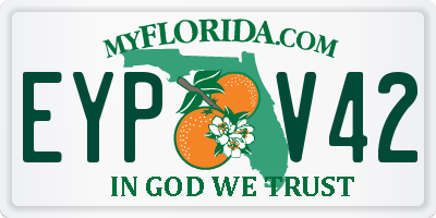 FL license plate EYPV42