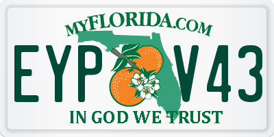 FL license plate EYPV43