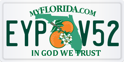 FL license plate EYPV52
