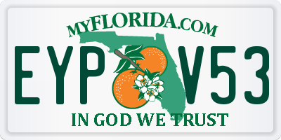 FL license plate EYPV53