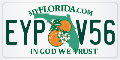 FL license plate EYPV56