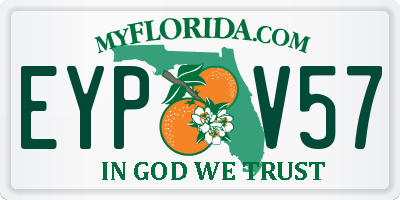 FL license plate EYPV57