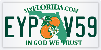 FL license plate EYPV59