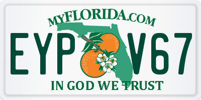 FL license plate EYPV67