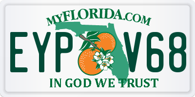 FL license plate EYPV68