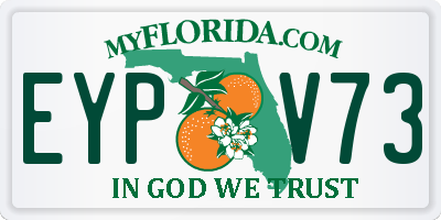 FL license plate EYPV73