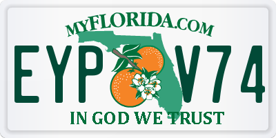 FL license plate EYPV74