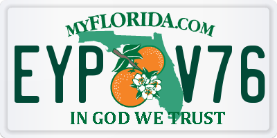 FL license plate EYPV76
