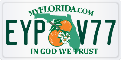 FL license plate EYPV77