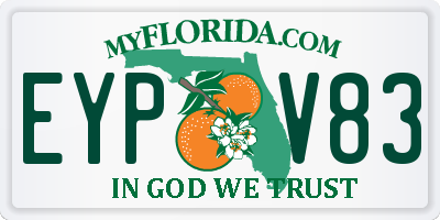 FL license plate EYPV83