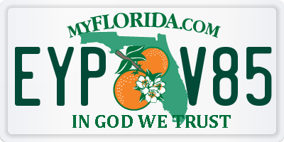 FL license plate EYPV85