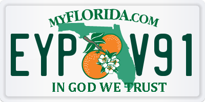 FL license plate EYPV91
